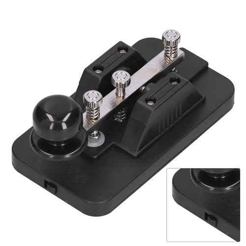 Morse Code Key Telegraph Tapper Manual CW Practice Tool Trainer z zestawem brzęczyka - Zdjęcie 21 z 22