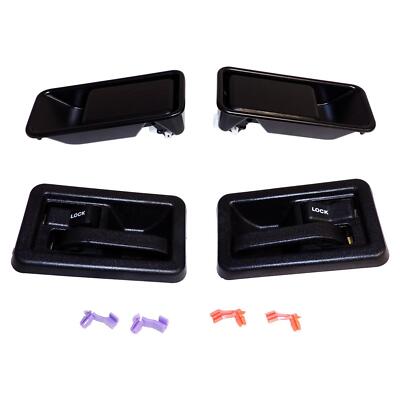 Crown Half Door Handle Master Kit for 87-06 Jeep YJ TJ - 4 Handles + Clips
