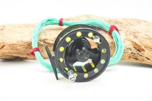SHAKESPEARE AGILITY 3 1/2" #5/6 TROUT FLY REEL + LINE FROM HARDY DEMON FLY REEL - Picture 1 of 10