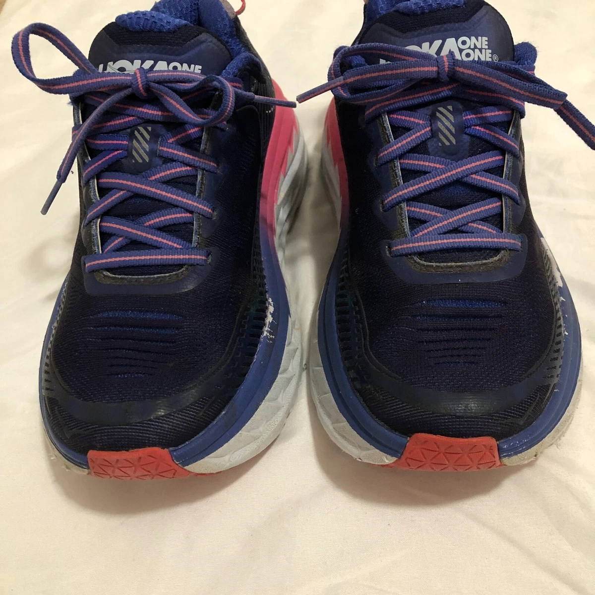 Hoka One One Women's Purple Pink Bondi 5 Size 6D Running Shoes