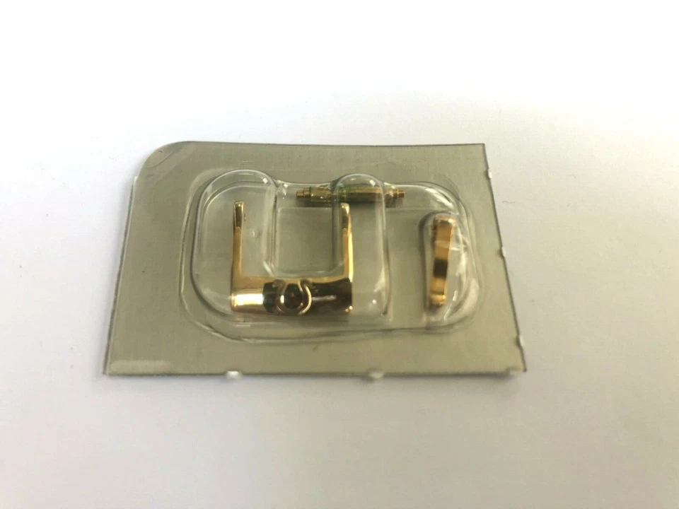 Omega Original 12 mm Hebilla de Fábrica Chapada en Oro 9451-1201 Foto 2 de 3