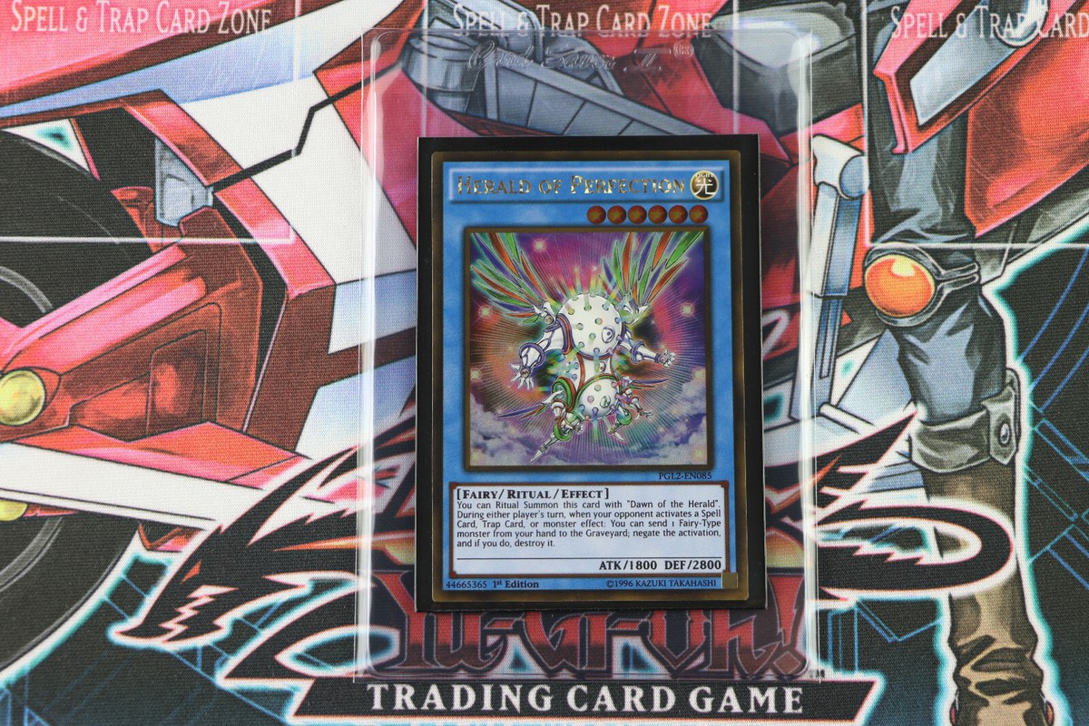 Yu-Gi-Oh! Carta 'Herald Of Perfection' (PGL2-EN085) – Premium Gold: Return Of The Bling – 1st Edition Gold Rare
