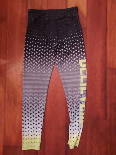 Justice sz girls 14 neon green yellow black BELIEVE leggings guc, womens S also! - Picture 2 of 5