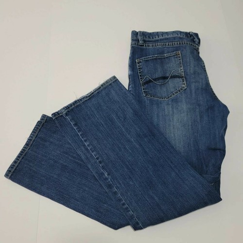 Mossimo Jeans Sz 15, Straight, Mid-Rise, Blue, Stonewash Jeans - Picture 2 of 9
