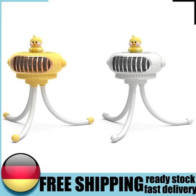 Tripod Clip-on Electric Fan Octopus and Yellow Duck Design Handheld Fan for Baby