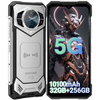 DOOGEE S200 6,72 Zoll 5G-Netz Rugged Smartphone 32GB+256GB Android 14 10100mAh