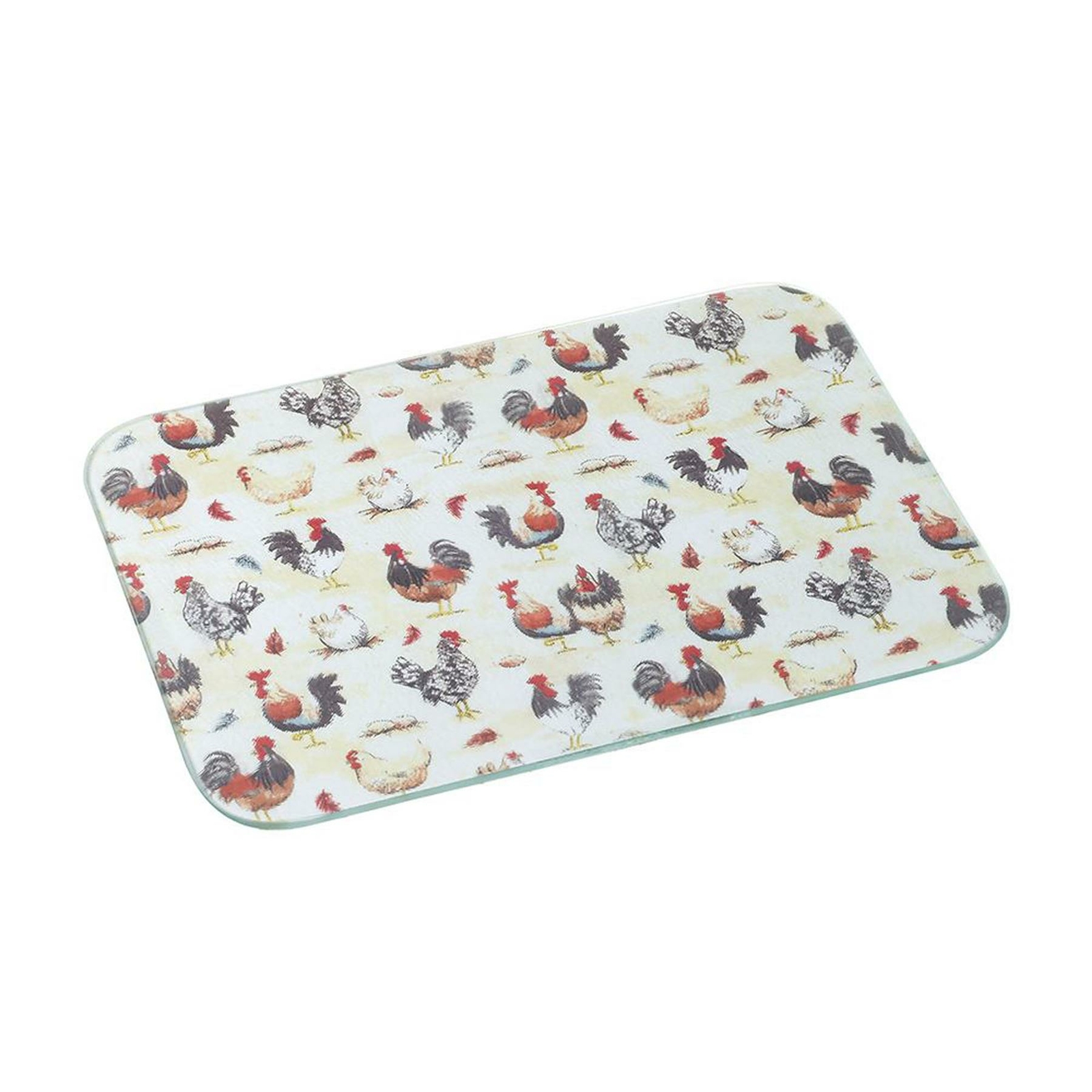 Eddingtons - Medium Glass Worktop Protector - Rooster