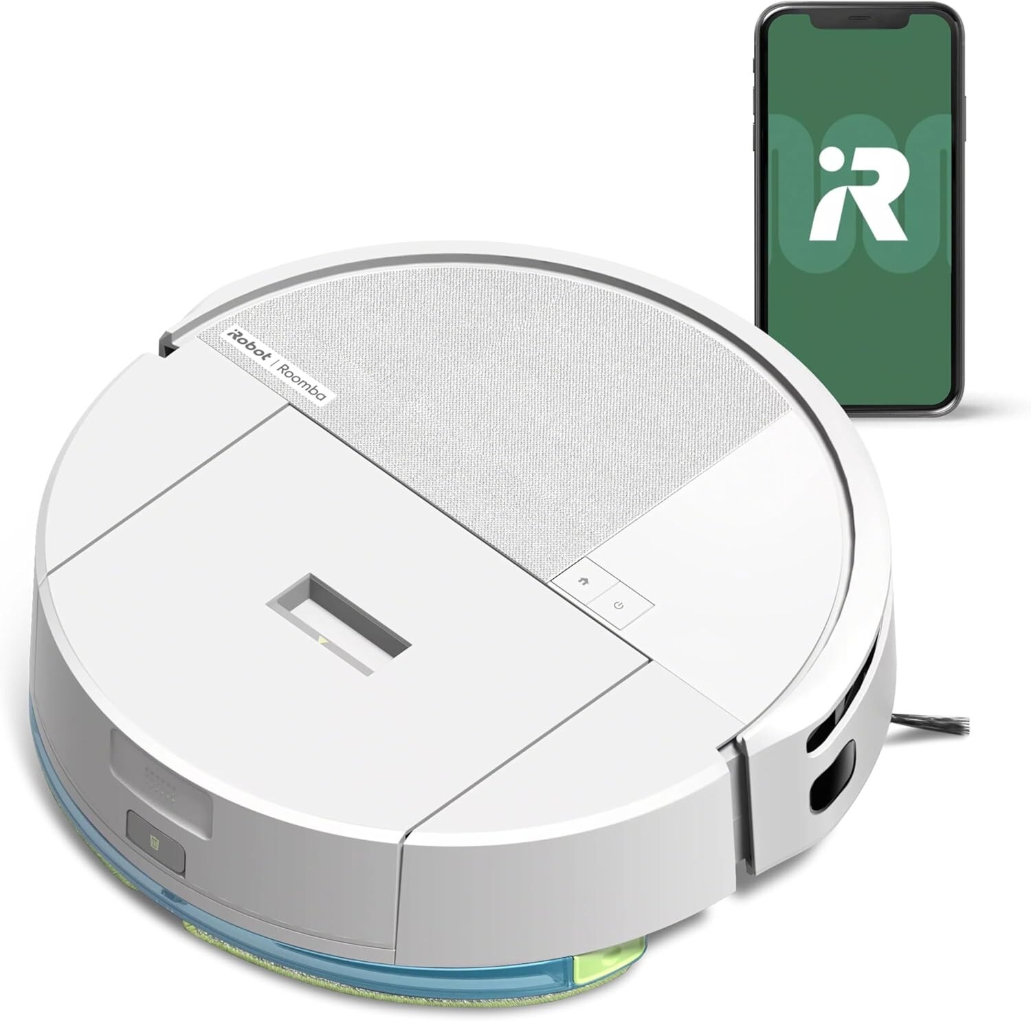 iRobot Roomba 205 DustCompactor Combo, Robot Aspirapolvere Lavapavimenti, bianco