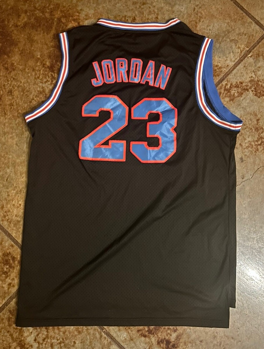Space Jam Tune Squad Jordan #23 Black Basketball Jersey Size XL