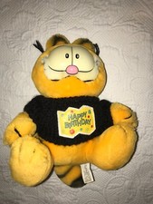 Vintage PAWS Dakin Happy Birthday Sweater Garfield Plush Stuffed Animal