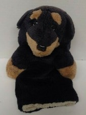 Daphne's 2000 Rare Dog Rottweiler Golf Club Head Cover Plush Headcover Black Tan