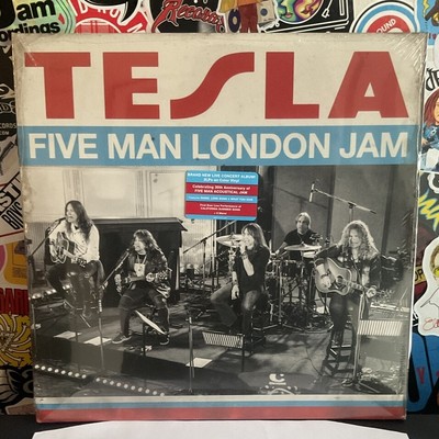 TESLA Five Man London Jam NEW 2LP RED/BLUE VINYL W/HYPE STICKER 