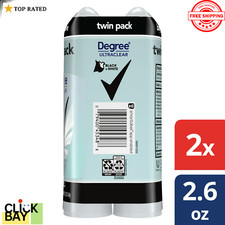 2 Pack Degree Women Antiperspirant Deodorant Shower Clean Invisible Solid 2.6oz