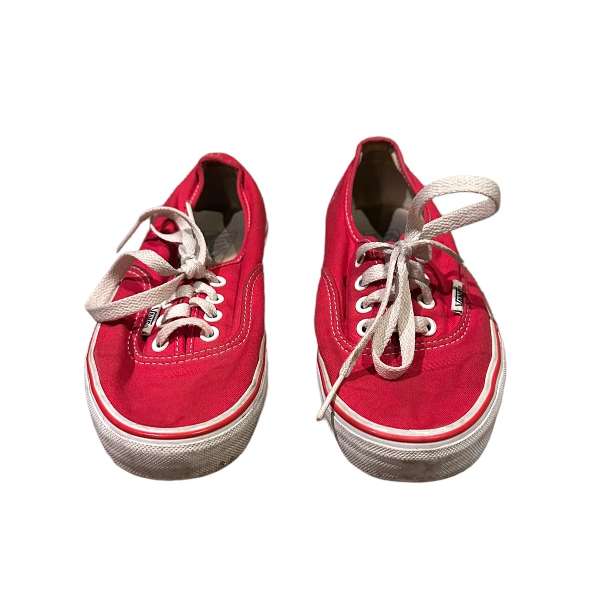 Vans T381 Skateboard Shoes Size Womens 7/Mens 5.5 Red Low Top Lace