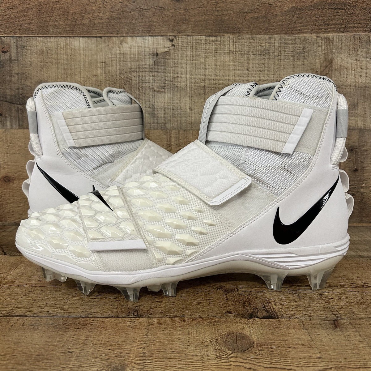 Nike Football Cleats Lineman Mens 16 White Force Savage Elite 2 TD