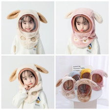 Kids Winter Balaclava Hat Fleece Ski Warm Boys Girls Toddler Face Mask Snow Hood