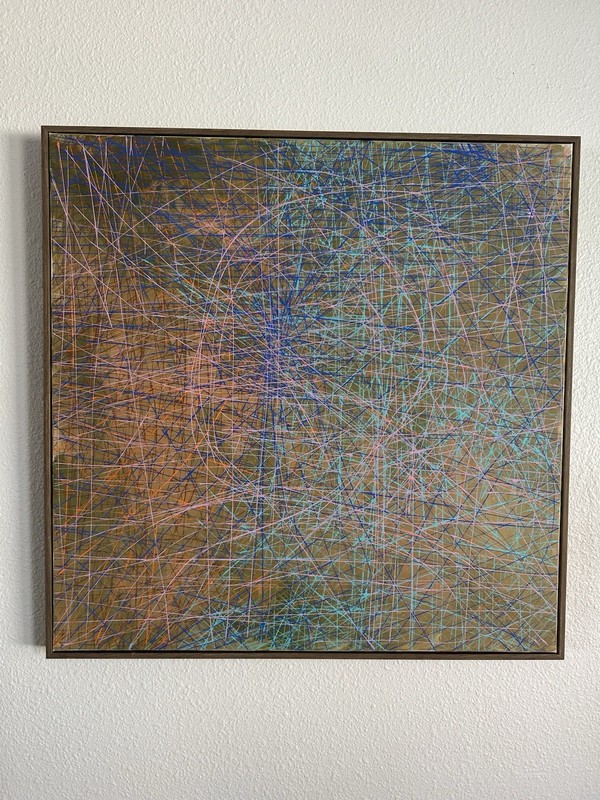 Extreme Acrylic Painting On Canvas Abstract  “29x29”