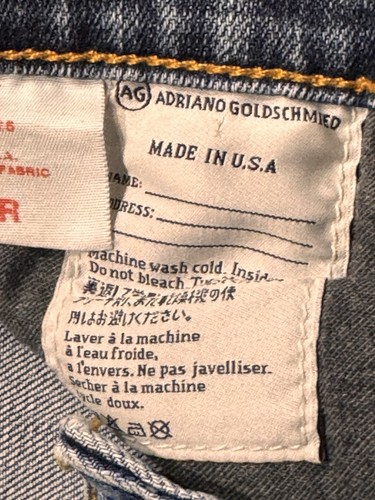 Pantalones de mezclilla para mujer AG Adriano Goldschmied The Colette ajustados corte bota lavado claro talla 26 - Imagen 11 de 12