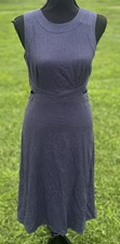 Nine West Dress Womens XS Sleeveless Midi Cutout Detail New Extra Small