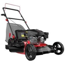 21" 144cc Gas Push Lawn Mower /w 6-Position Height Adjustment, 3-in-1 Cutting