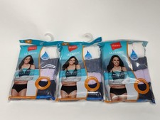 Lot of 3 Hanes Ultimate Women's 4-Pack Microfiber Low Rise Brief Panties Size