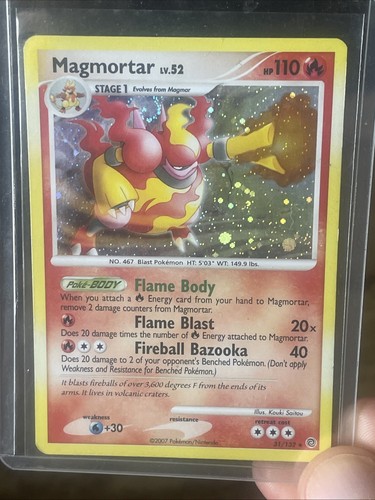 Pokemon Magmortar Card – Cosmos Holo, Theme Deck Exclusives, Secret Wonders Set #31/132 - View #10