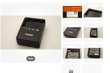 Genuine Canon charger LC-E6 for LP-E6 LPE6 Compatibility listed. 34379