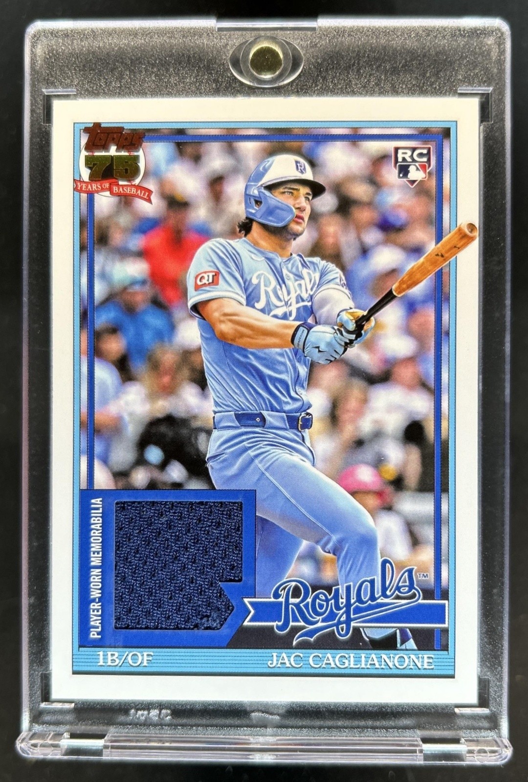 2026 Topps Jac Caglianone 1991 Relic RC Jersey #91R-JCA Royals Rookie