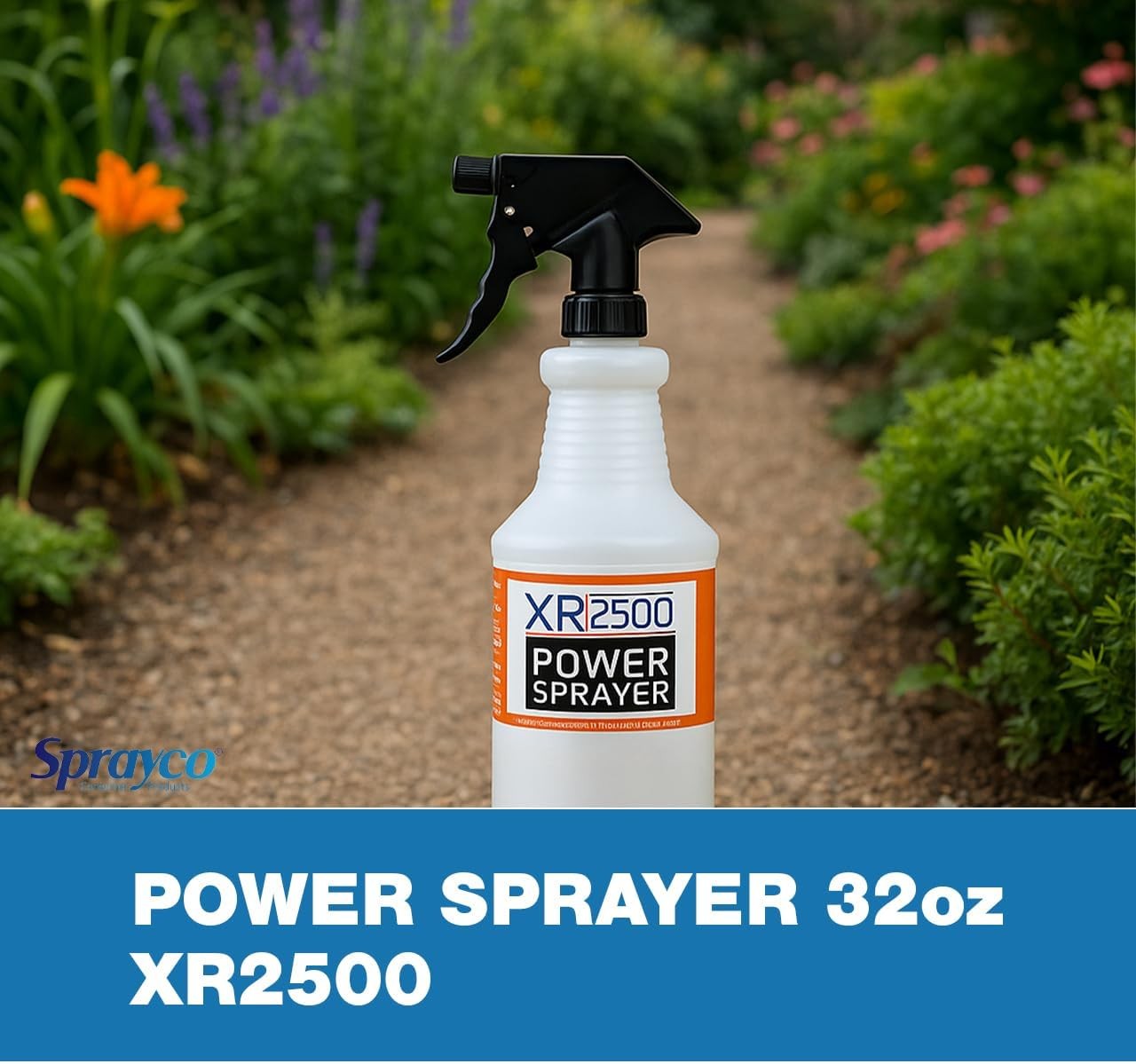 Sprayco 32oz Chemical Resistant Spray Bottle – 32 oz (2 Pack), Black 
