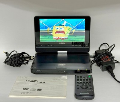 Sony Portable DVD Player w/ Remote Charger Tested Works DVP-FX810 COMPLETE