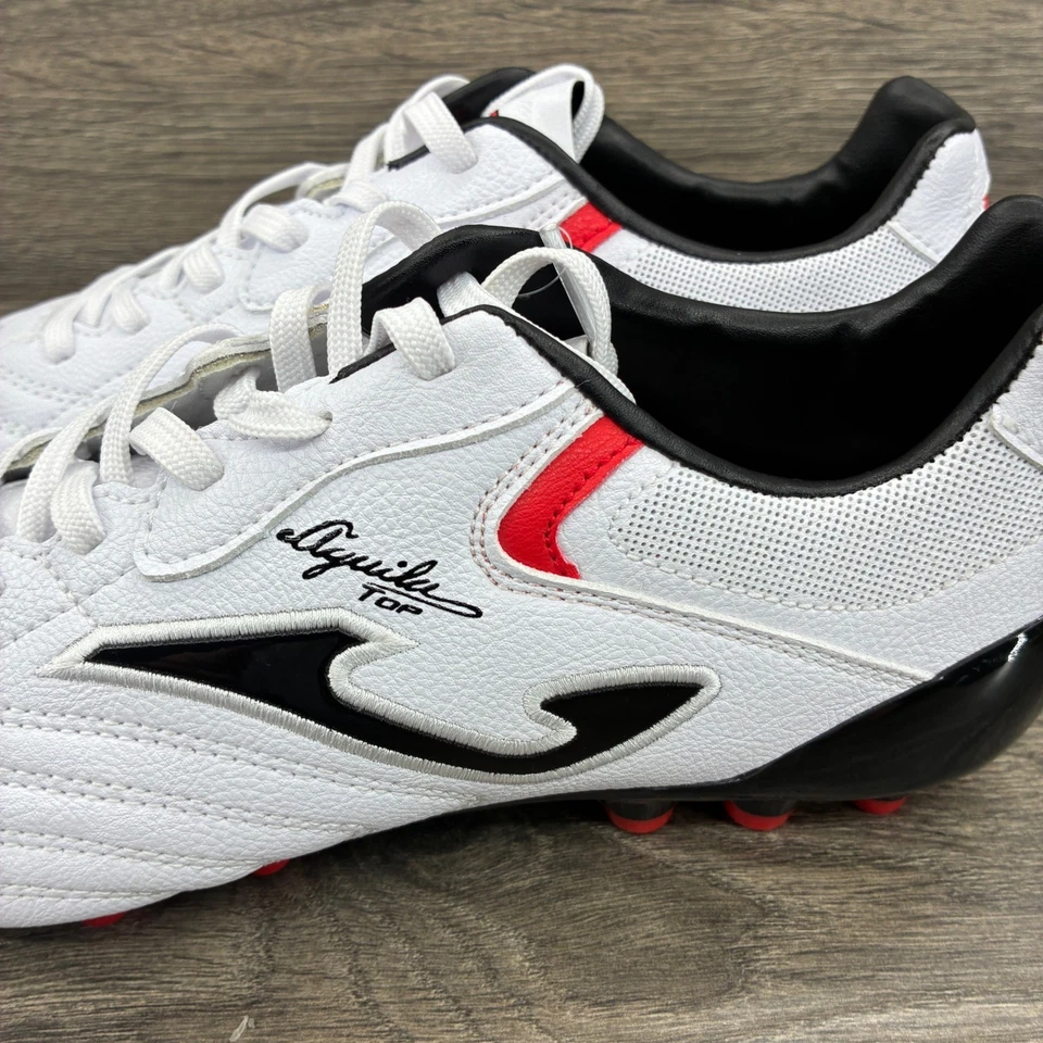 Botines de fútbol Joma Aguila Top FG blancos negros rojos para hombre talla 7,5 Foto 4 de 4