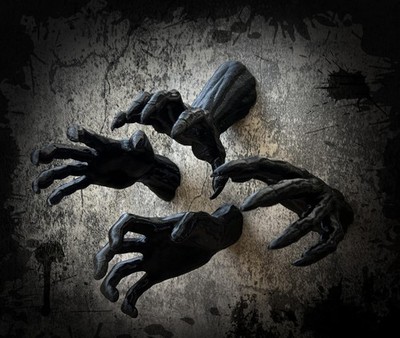 - Creepy Reaching Wall Hands - (4 Pack - Matching Left Right - Screws ) - Spo...