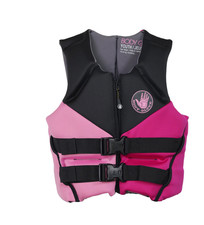 Girl's Body Glove PFD Life Jacket 55 88 lbs- Pink/Black