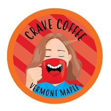 Crave Beverages Flavored Coffee Pods, 100 Count Pack of 1 , Vermont Maple