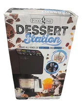 Food Genie: Dessert Station, Black 11-In-1 Ice Cream & Frozen Treat Maker New!