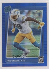 2021 Panini Donruss Optic Rated Rookie Blue Hyper Prizm Tre' McKitty #284 4a0