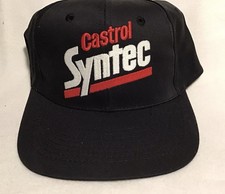 Vintage Castro syntec black snapback hat retro truckers made in USA
