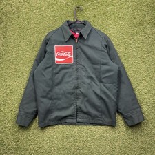 Vintage Coca-Cola Jacket Mens 40 R Large Unitog Union Work Quilted Lining 90s