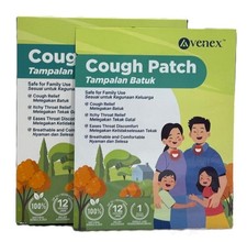 Avenex Cough Relief Itchy Throat Relief Patches Adult & Children 6 Pcs - 3 Boxes