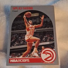 NBA Hoops 1990-91 Spud Webb #35 Atlanta Hawks Basketball Card Base Set