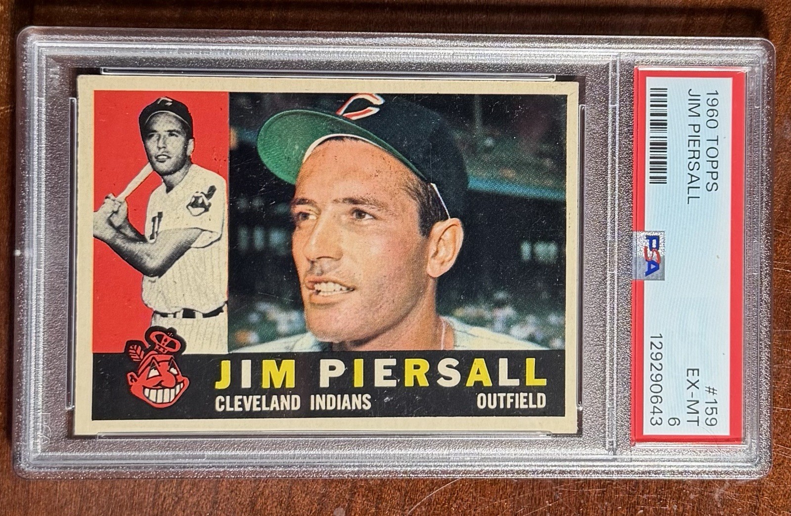 1960 Topps Jim Piersall🌟PSA 6🎆EX-MINT💎Vintage🔥Just Graded🚀