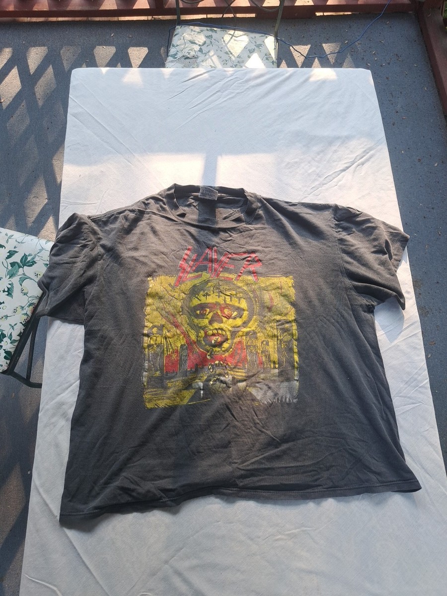 Vintage 1990 Slayer SeasonsInTheAbyss T Shirt XL Brockum USA