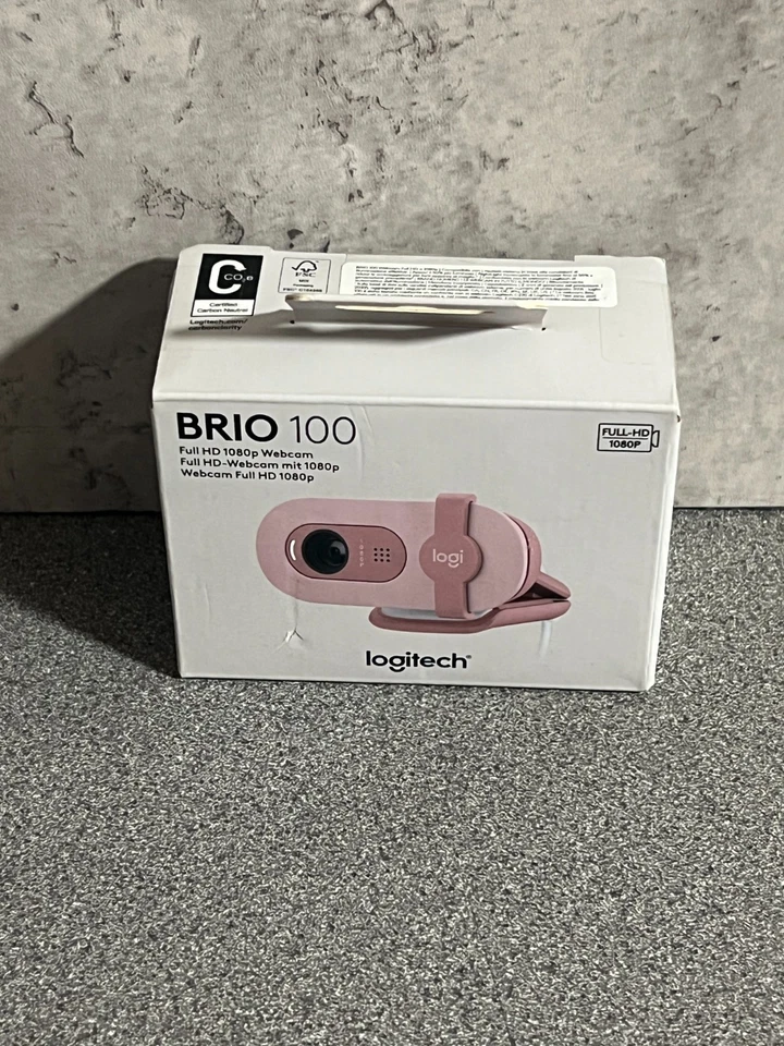 LOGITECH Brio 100 Full HD Webcam - Pink