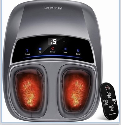 King Joy Foot Massager with 3 Heating Levels and Remote Control Mode:KJF1