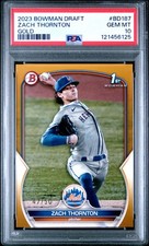 2023 BOWMAN DRAFT GOLD #BD187 ZACH THORNTON 47/50 PSA 10