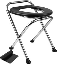 Portable camping toilet, portable toilet seat, portable travel toilet,