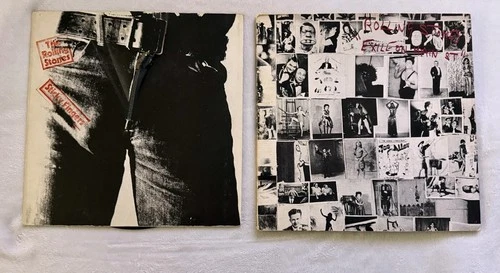 New ListingRolling Stones Vinyl Lot Sticky Fingers Zipper Exile On Main St 2LP LP