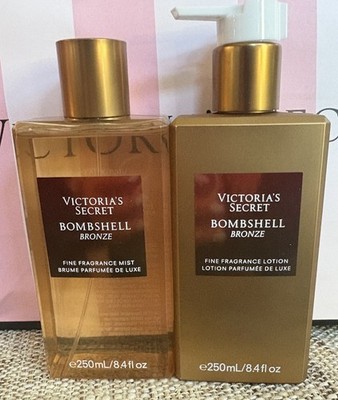 Victoria's Secret Bombshell Bronze Fragrance Mist & Body Lotion Set  New