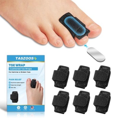 TASZOOS Hammer Toe Straightener for Women & Men, 6 Pcs Splints