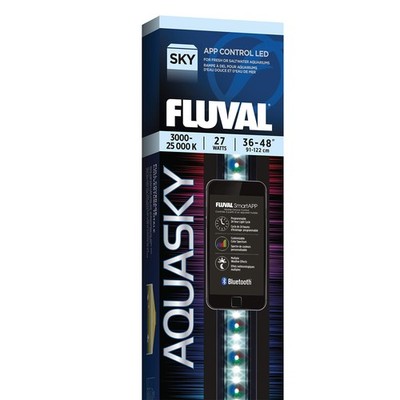 LED Aquarium Light Bluetooth 27W 36-48 RGB 6500K IP67 Fluval Waterproof Aquasky